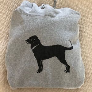 Black Dog graphic hooded sweatshirt